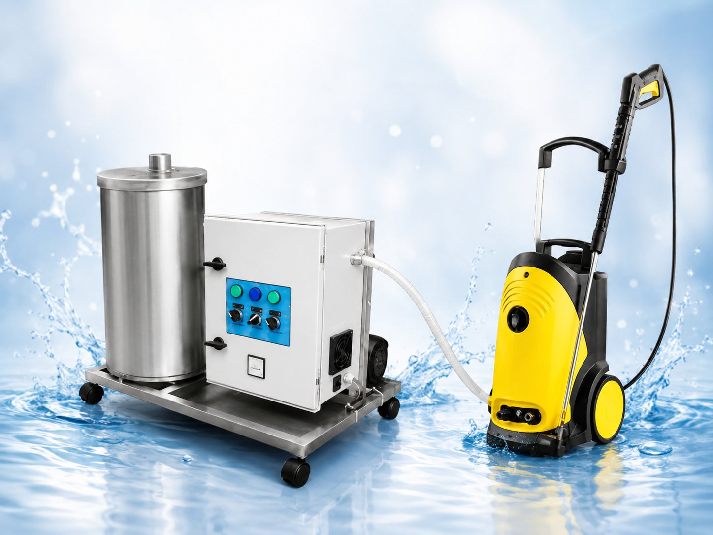 Equipo de vapor de ozono para limpieza y desinfección profesional de ambientes y superficies